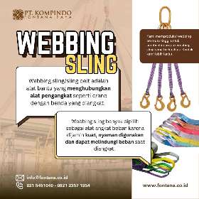 Kegunaan dan karakteristik webbing sling - PT. Kompindo Fontana Raya