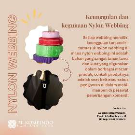 Keunggulan dan legunaan nylon webbing - PT. Kompindo Fontana Raya