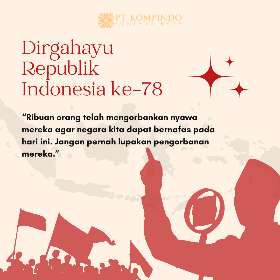 Dirgahayu Republik Indonesia ke-78 - PT Kompindo Fontana Raya