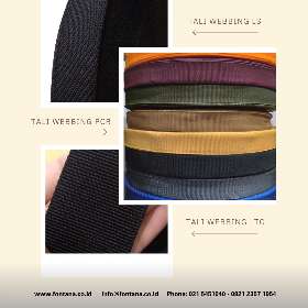 Polypropelene webbing untuk bahan tali tas - PT Kompindo Fontana Raya
