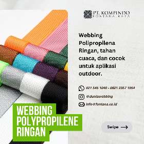 Webbing polyester, nylon dan polypropylene - PT Kompindo Fontana Raya