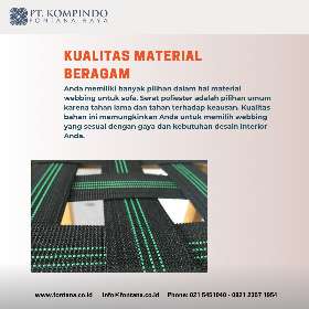 Penggunaan Webbing untuk sofa - PT Kompindo Fontana Raya
