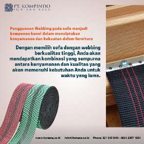 Penggunaan Webbing untuk sofa - PT Kompindo Fontana Raya