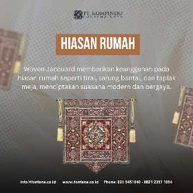 Pengaplikasian Woven Jacquard Webbing | PT Kompindo Fontana Raya