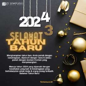 Selamat Tahun Baru 2024 | PT Kompindo Fontana Raya