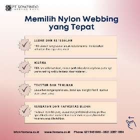 Hal-hal yang harus kamu ketahui tentang nylon webbing | PT Kompindo Fontana Raya