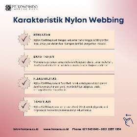 Hal-hal yang harus kamu ketahui tentang nylon webbing | PT Kompindo Fontana Raya