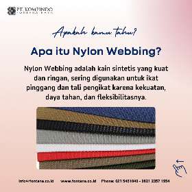 Hal-hal yang harus kamu ketahui tentang nylon webbing | PT Kompindo Fontana Raya