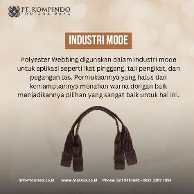 Pengaplikasian Polyester Webbing | PT Kompindo Fontana Raya