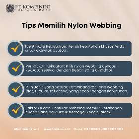 Nylon Webbing untuk Kegiatan Outdoor | PT Kompindo Fontana Raya