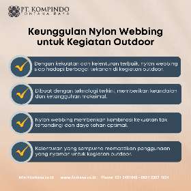 Nylon Webbing untuk Kegiatan Outdoor | PT Kompindo Fontana Raya
