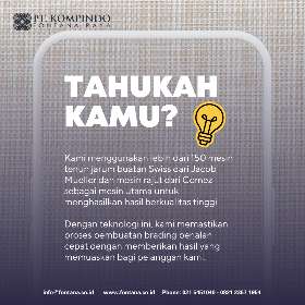 Mesin utama kami | PT Kompindo Fontana Raya