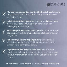 Hal yang harus kamu ketahui tentang Knitted Elastic | PT Kompindo Fontana Raya