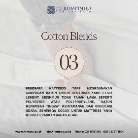 Bahan Webbing dalam produksi mattress tape | PT Kompindo Fontana Raya