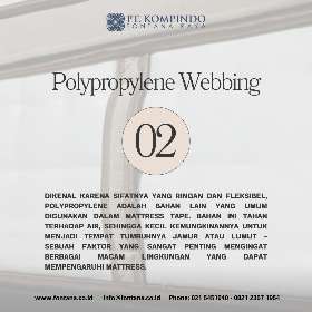 Bahan Webbing dalam produksi mattress tape | PT Kompindo Fontana Raya