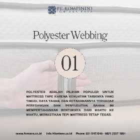 Bahan Webbing dalam produksi mattress tape | PT Kompindo Fontana Raya