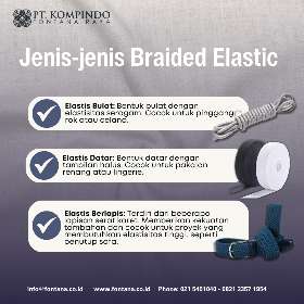 Jenis-jenis Braided Elastic | PT Kompindo Fontana Raya