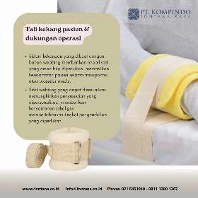 Webbing, yang dikenal karena sifat serbagunanya, sangat penting dalam berbagai aplikasi medis, memberikan dukungan, stabilitas, dan kenyamanan