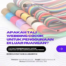 Tali webbing/webbing strap untuk penggunaan di luar ruangan/outdoor