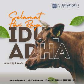 PT Kompindo Fontana Raya mengucapkan Selamat Hari Raya Idul Adha!