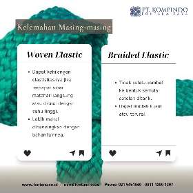 Pernah bertanya-tanya tentang perbedaan antara woven elastic dan braided elastic?