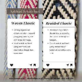 Pernah bertanya-tanya tentang perbedaan antara woven elastic dan braided elastic?