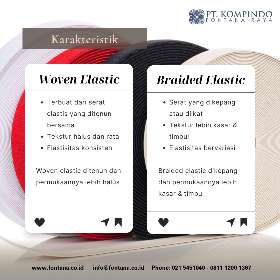 Pernah bertanya-tanya tentang perbedaan antara woven elastic dan braided elastic?