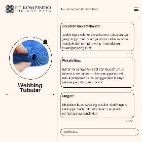 Butuh webbing yang cocok untuk kebutuhanmu? Hubungi kami untuk info lebih lanjut!