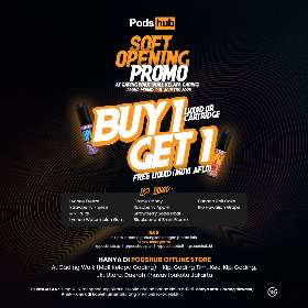 Soft Opening Promo Buy 1 Get 1 at Kelapa Gading Mall - Pods Hub