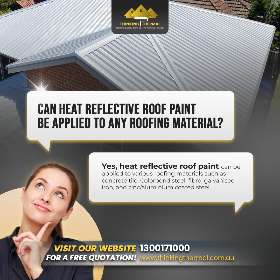 Heat reflective roof paint is an innovative solution that reflects the harsh sun, significantly lowering roof temperatures by Thinking Thermal