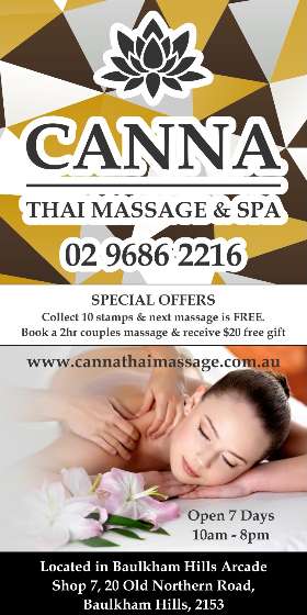 Canna Thai Massage & Spa - Baulkham Hills