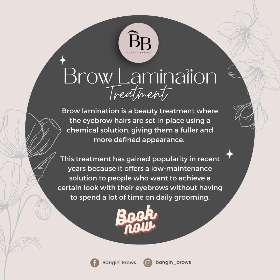 Brow Lamination Service | Bangin Brows Glasgow