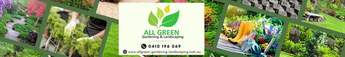 All Green Gardening and Landscaping Banner