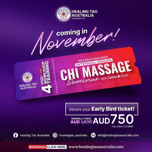 Early Bird Ticket Available - Internal Organ Chi Massage Seminar with Sarina Stone
