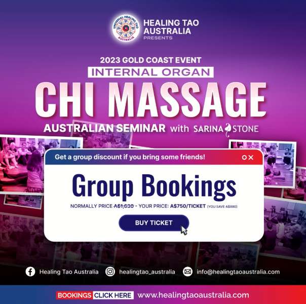Group Booking Discount - Internal Organ Chi Massage Seminar with Sarina Stone