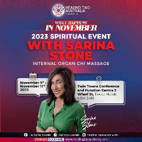 Come and join us for a transformative journey of spiritual enlightenment at our Internal Organ Chi Massage seminar - by Healing Tao Australia x Sarina Stone