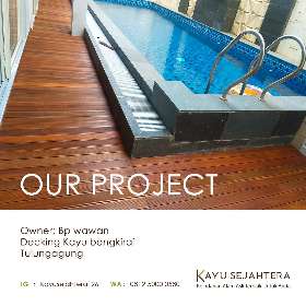 Decking kayu bengkirai - Tulungagung