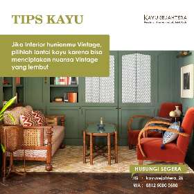 Tips Interiror rumah dari bahan kayu