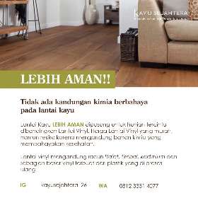 Lantai kayu lebih aman digunakan di rumah