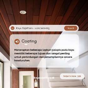 Coating kayu dalam interior woodworking - by Kayu Sejahtera