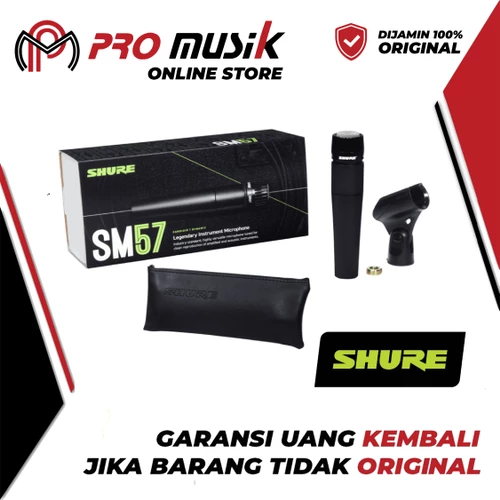 Mic Kabel Shure SM57 Dynamic Instrument - Original dan Garansi Resmi