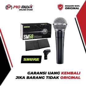 Mic Kabel Shure SM58 Dynamic Vocal Microphone - 100% Original