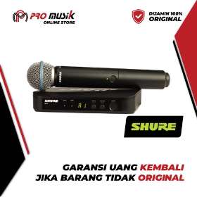 Mic Shure BLX24/BETA58 Handheld Wireless System - Original Garansi Resmi