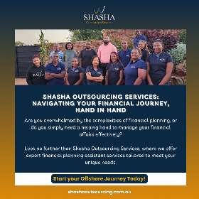 Let Shasha Outsourcing Services be your guiding hand. Our expert financial planning assistant services are custom-designed to navigate your unique financial journey - by Shasha Outsourcing Services