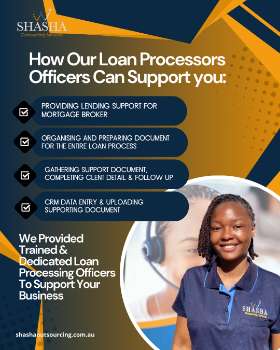 Shasha Outsourcing Services provides dedicated Loan Processing Officers to help mortgage brokers stay organised, efficient, and focused on closing more deals 
