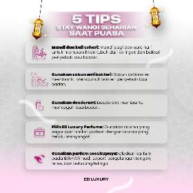 5 Tips Wangi saat Puasa | ED Luxury
