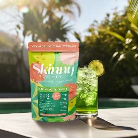Apple-Lychee Cooler - Gluten free powdered mocktail crafted for weight loss management and digestive support