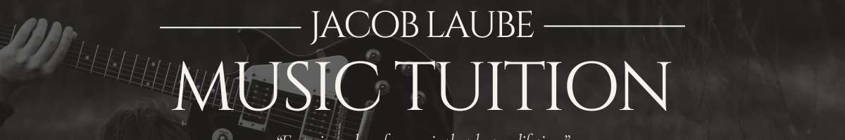 Jacob Laube Music Tuition Banner