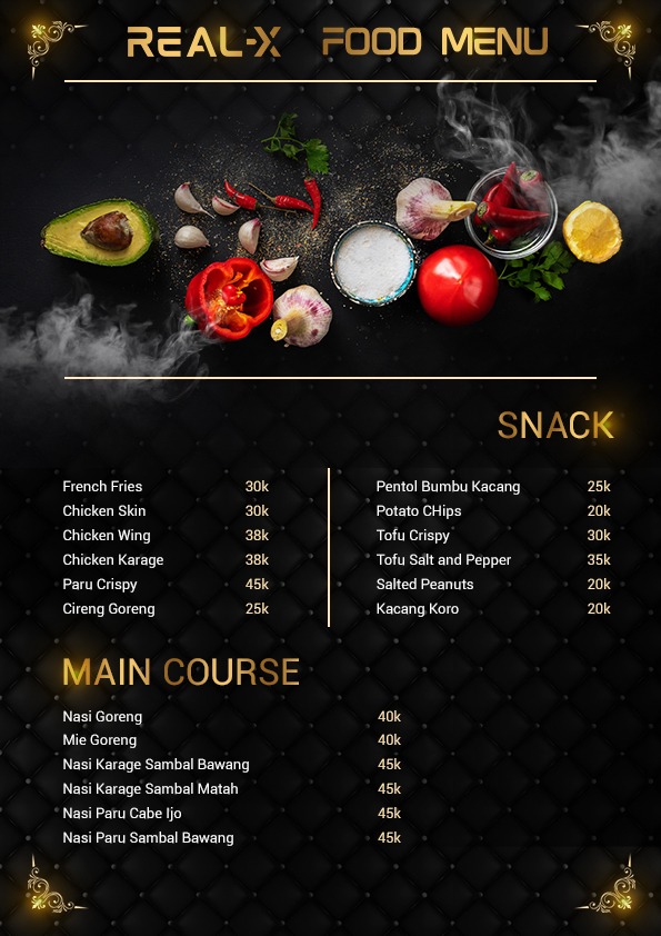 Food Menu - Real X Surabaya