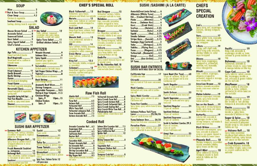 Special Food - Menu